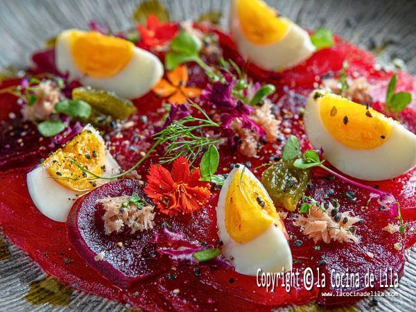 carpaccio de remolacha