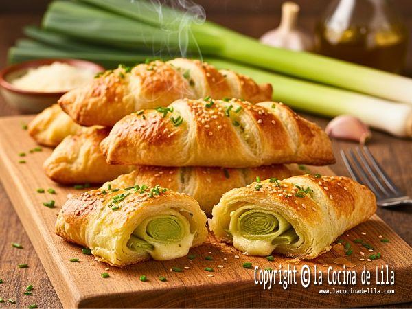 puerros envueltos