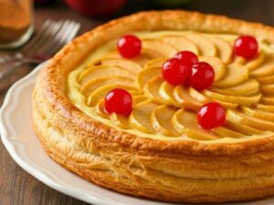 tarta de manzana de hojaldre