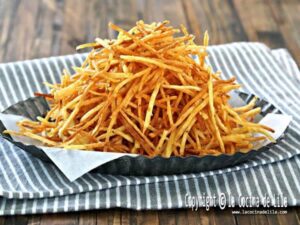 Como hacer patatas paja