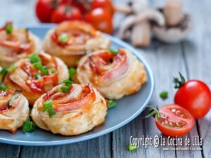 Canapés de hojaldre