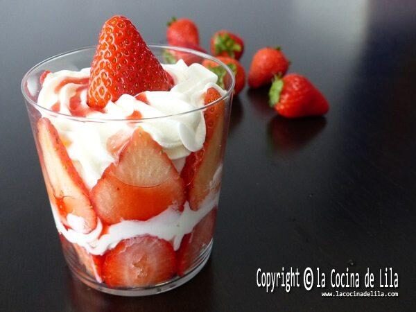 Fresas con nata