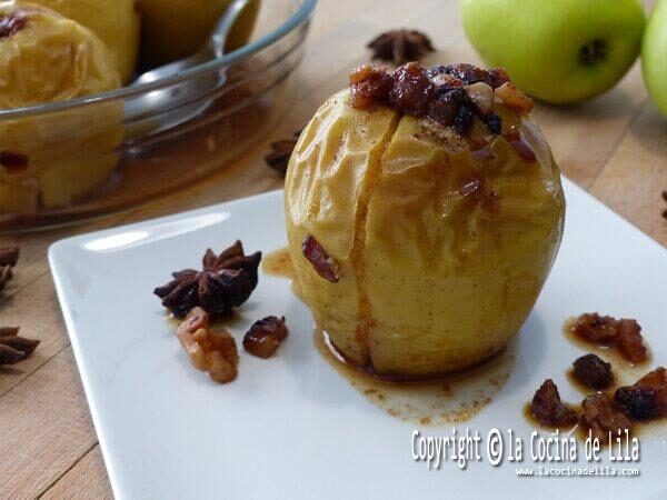Manzanas al horno rellenas