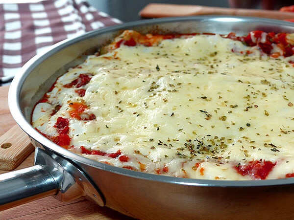 Cómo hacer lasaña en sarten