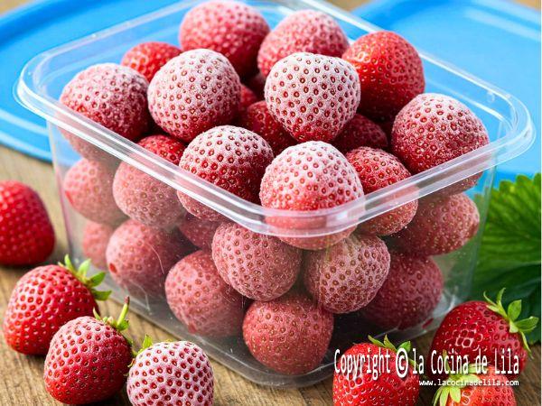 como congelar fresas