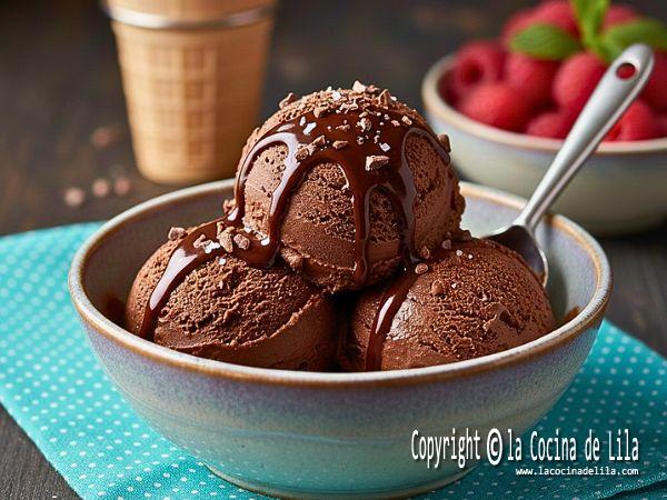 helado de chocolate
