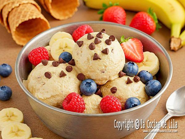helado de platano