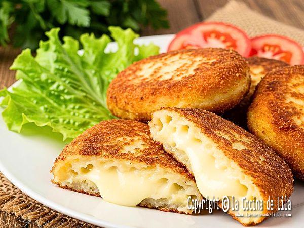 tortitas de papa con queso