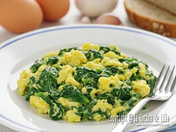 espinacas con huevo