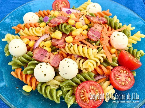 ensalada de pasta fria